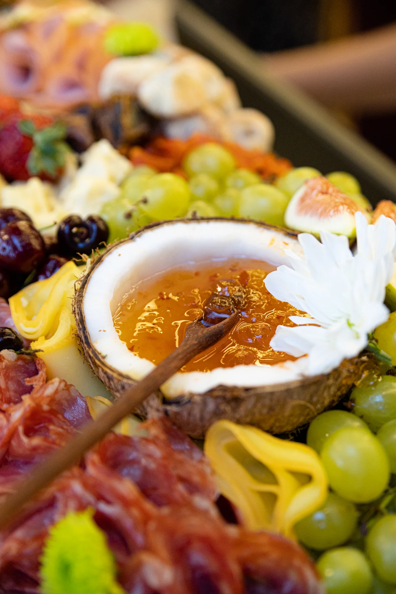 Buffet em inauguração da clínica Homenz